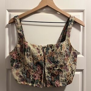 Wild Fable Floral Tapestry Crop Top